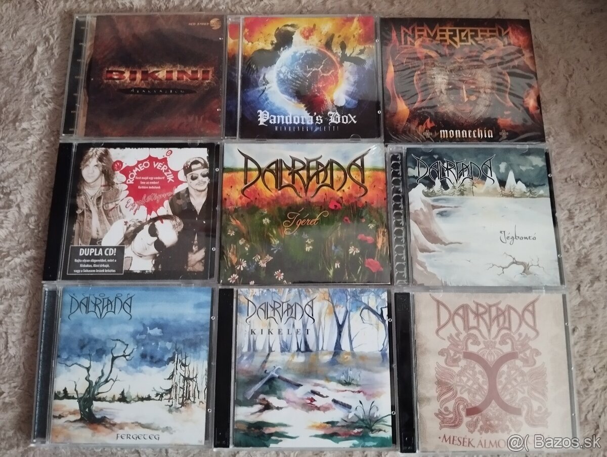 Maďarské CD Metal,Rock 1 - 4
