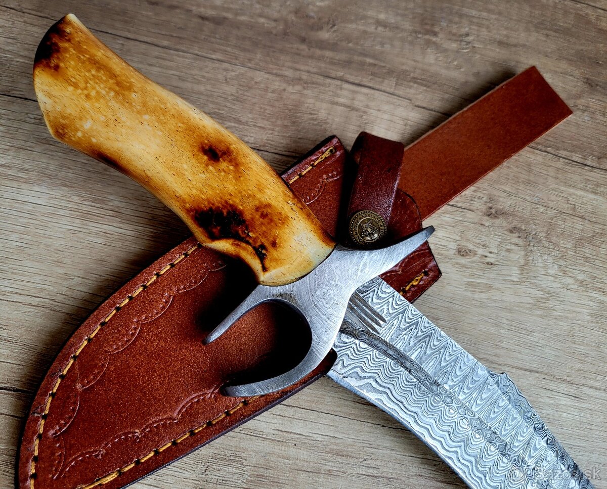 nový velký lovecký Damaškový nož HUNTER ESSENTIAL 29 cm - 4