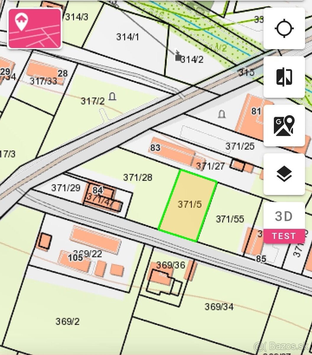 Pozemok Merašice s IS - 4