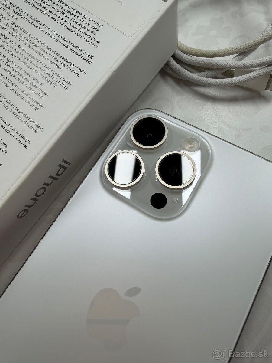 Iphone 15 Pro MAX 512GB biely titan - 4