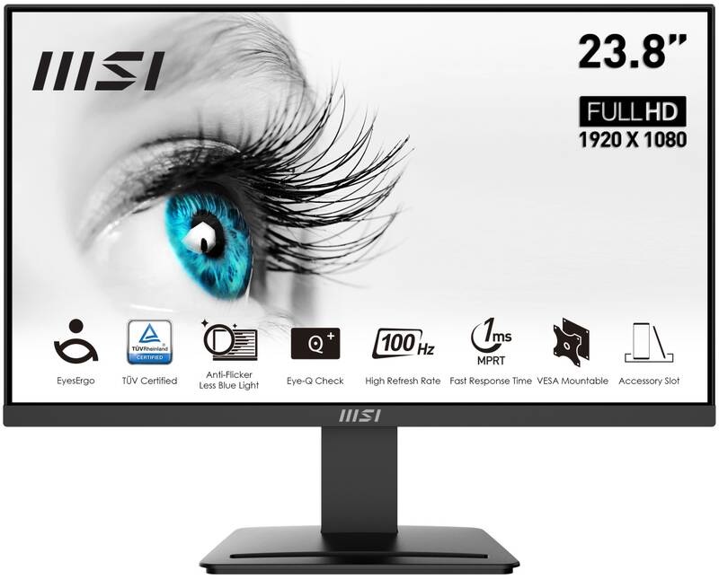 Monitor MSI Pro MP2412 - záruka - VA, HDMI,DP port - 4