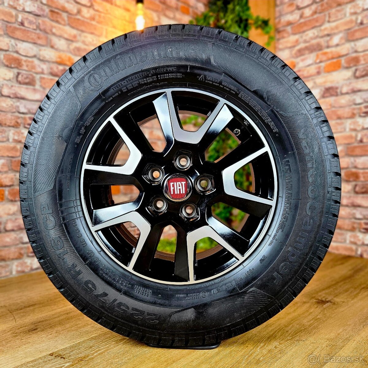 Alu R16 5x118 orig. FIAT DUCATO+ letné pneu 235/65R16C - 4