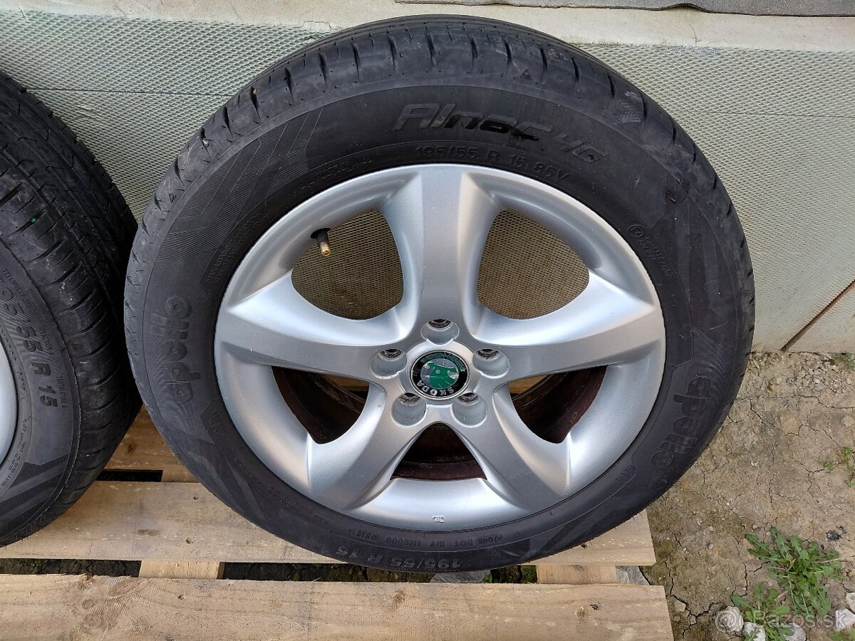15" Skoda Fabia letne kolesa - 4