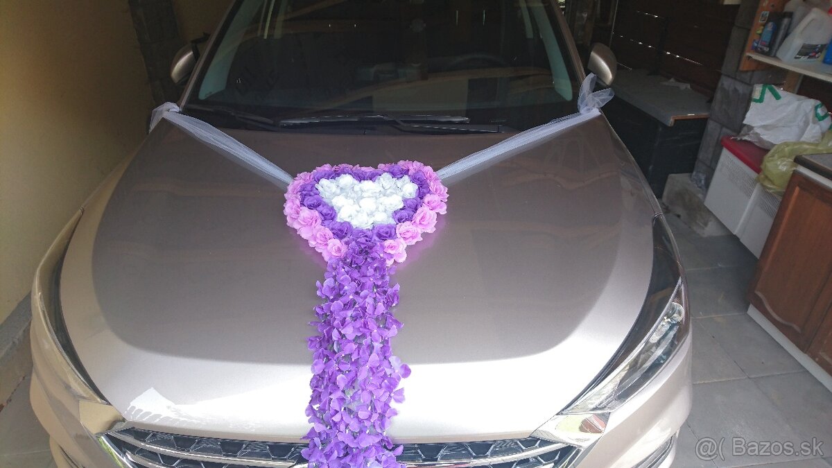 Svadobná výzdoba na auto - 4