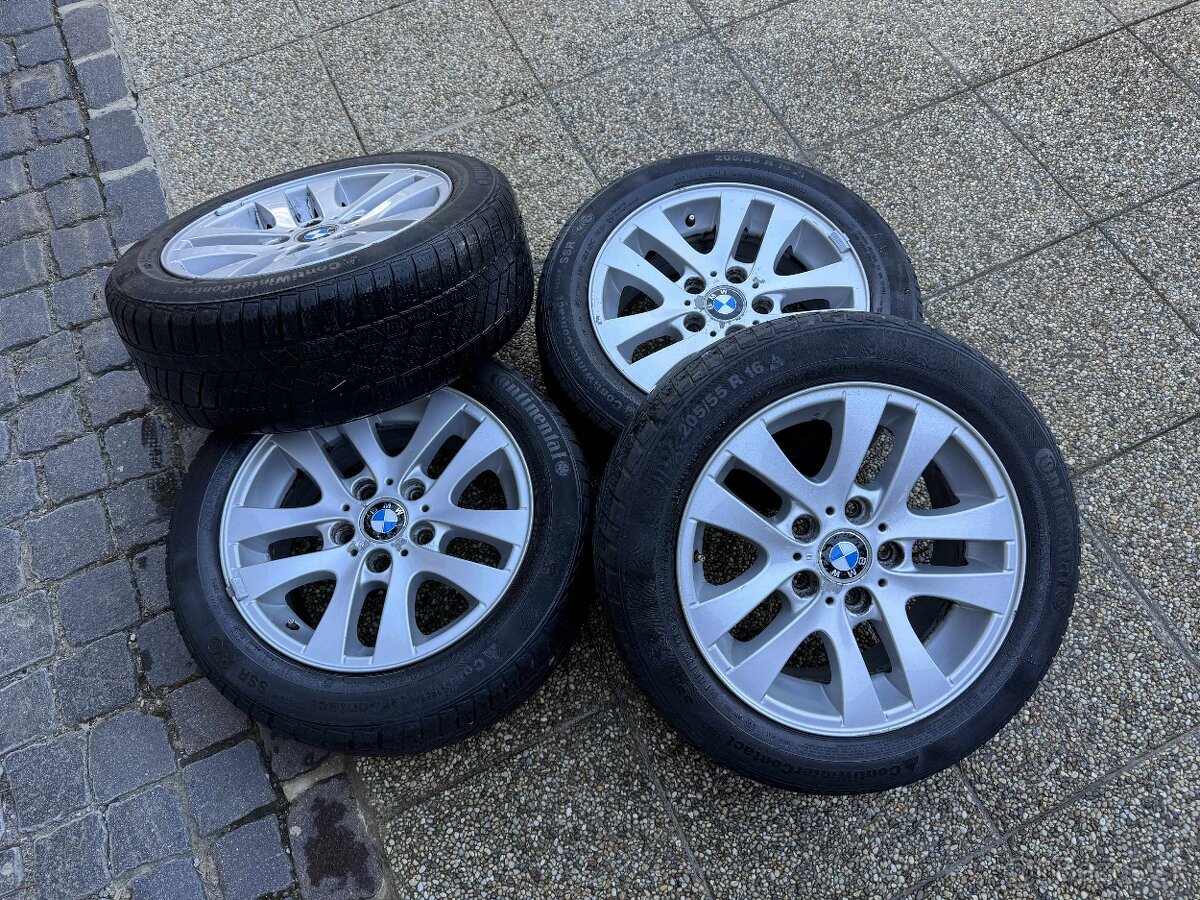 BMW disky originál + staré zimné pneu 205/55 R16 - 4