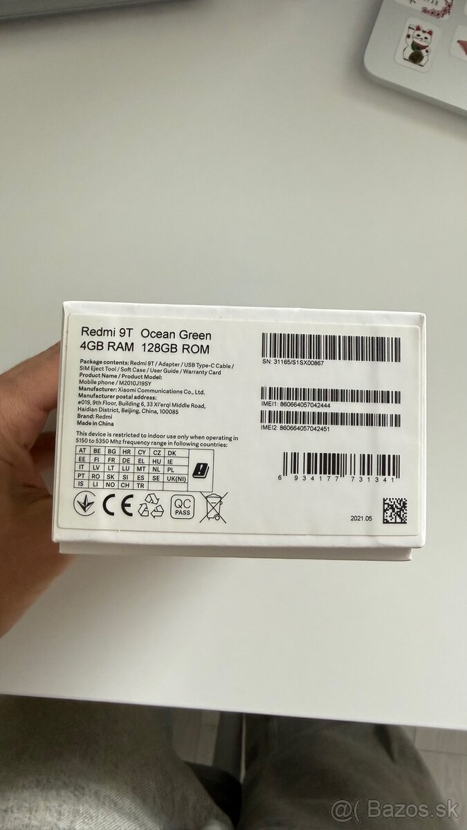 REDMI 9T Ocean Green 128GB Nový/Zabalený - 4
