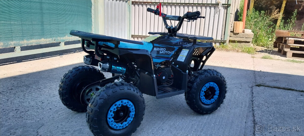 Benzínová detská štvorkolka pre deti Escape modrá 49cc