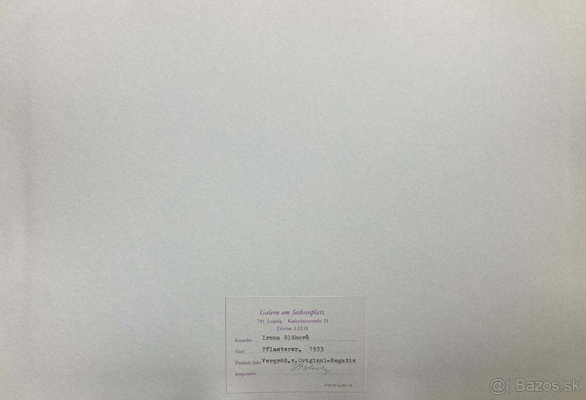 Irena Blühová – Dláždič autorská, okolo 1975 - 4