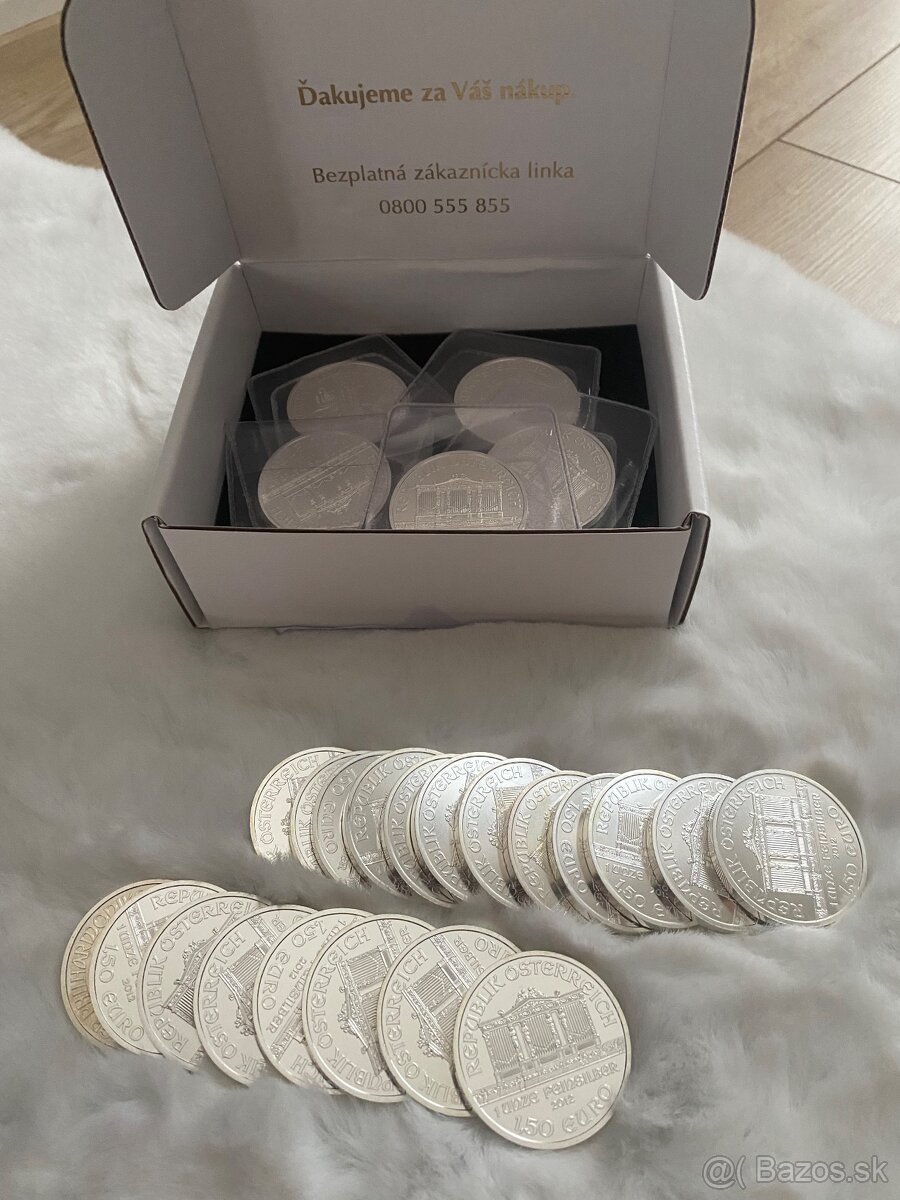 Strieborné 1oz mince Wiener Philharmoniker - 4