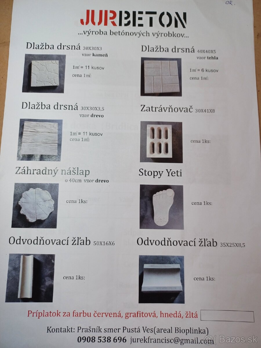 Predaj betónových výrobkov - 4