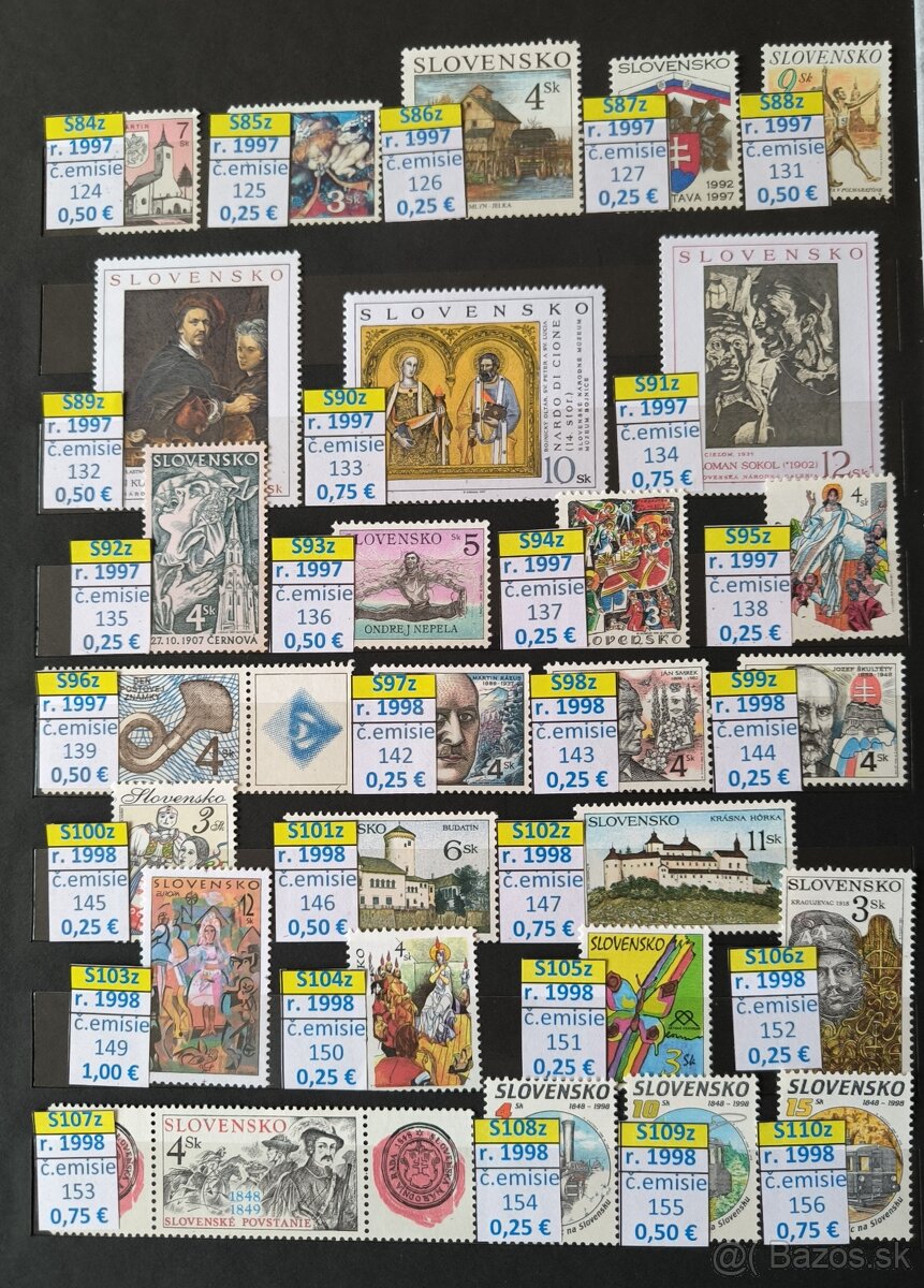 Poštové známky Slovensko - čisté - 4