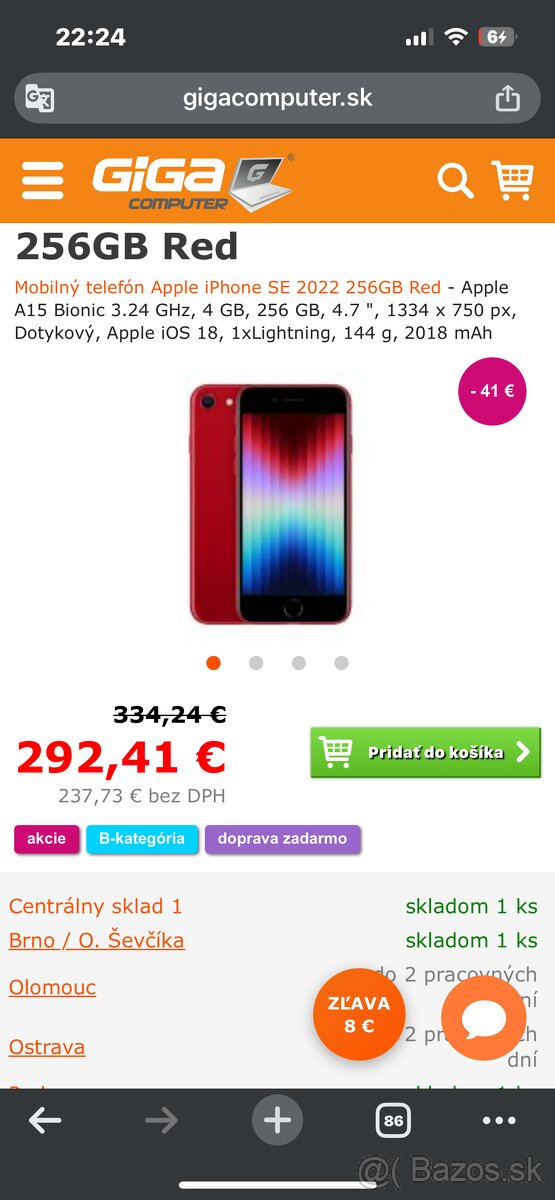 Apple iPhone SE 2020 256GB 100% Zdravie batérie - 4