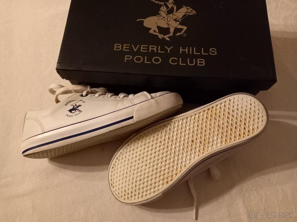 Biele tenisky veľ. 35 - BEVERLY HILLS POLO CLUB - 4
