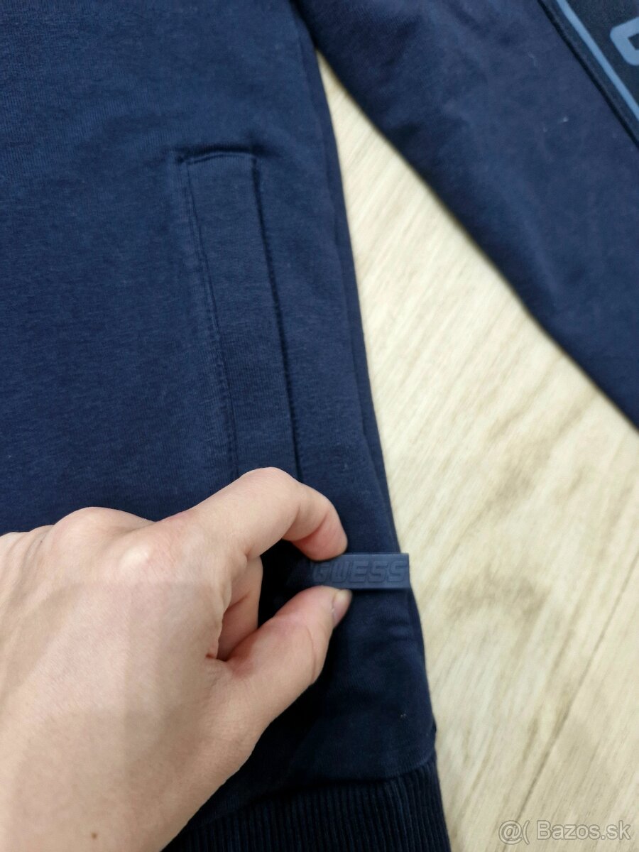 Guess panska namornicka modra logovana mikina XS/S - 4