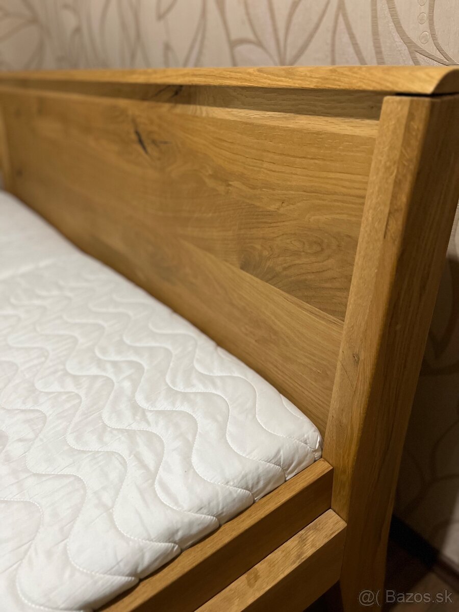 Posteľ z dubového masívu Mirek - 4