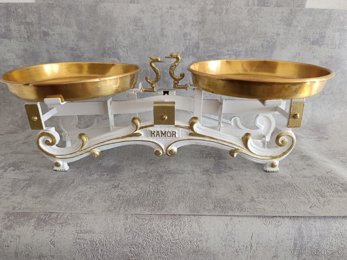 Staré 5kg dvoumiskové váhy KAMOR po renovaci. - 4