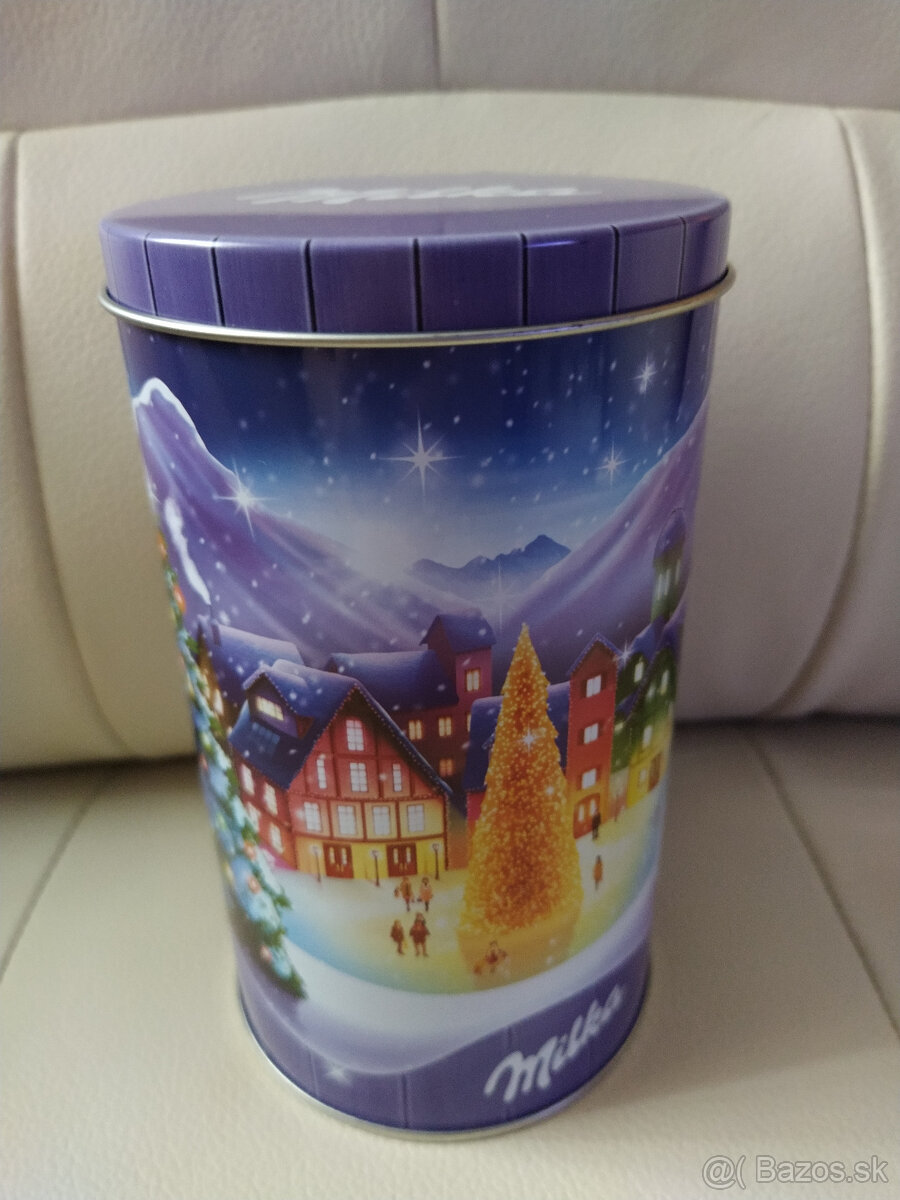 Plechová dóza na sušienky 19x9,5cm (osobný odber) - 4