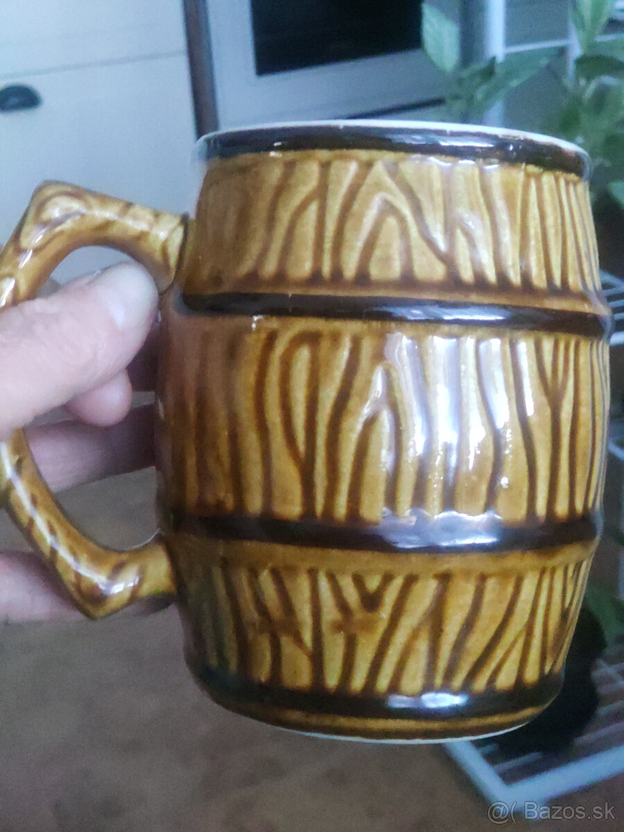 Retro keramické krčahy na pivo - 4