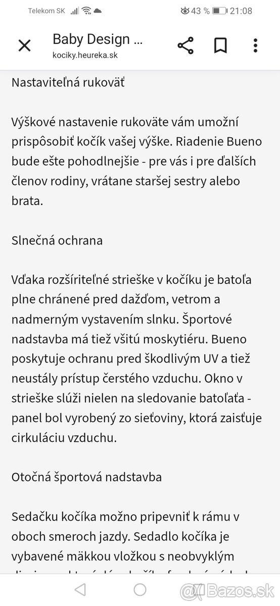 Kočík baby design sivy - 4