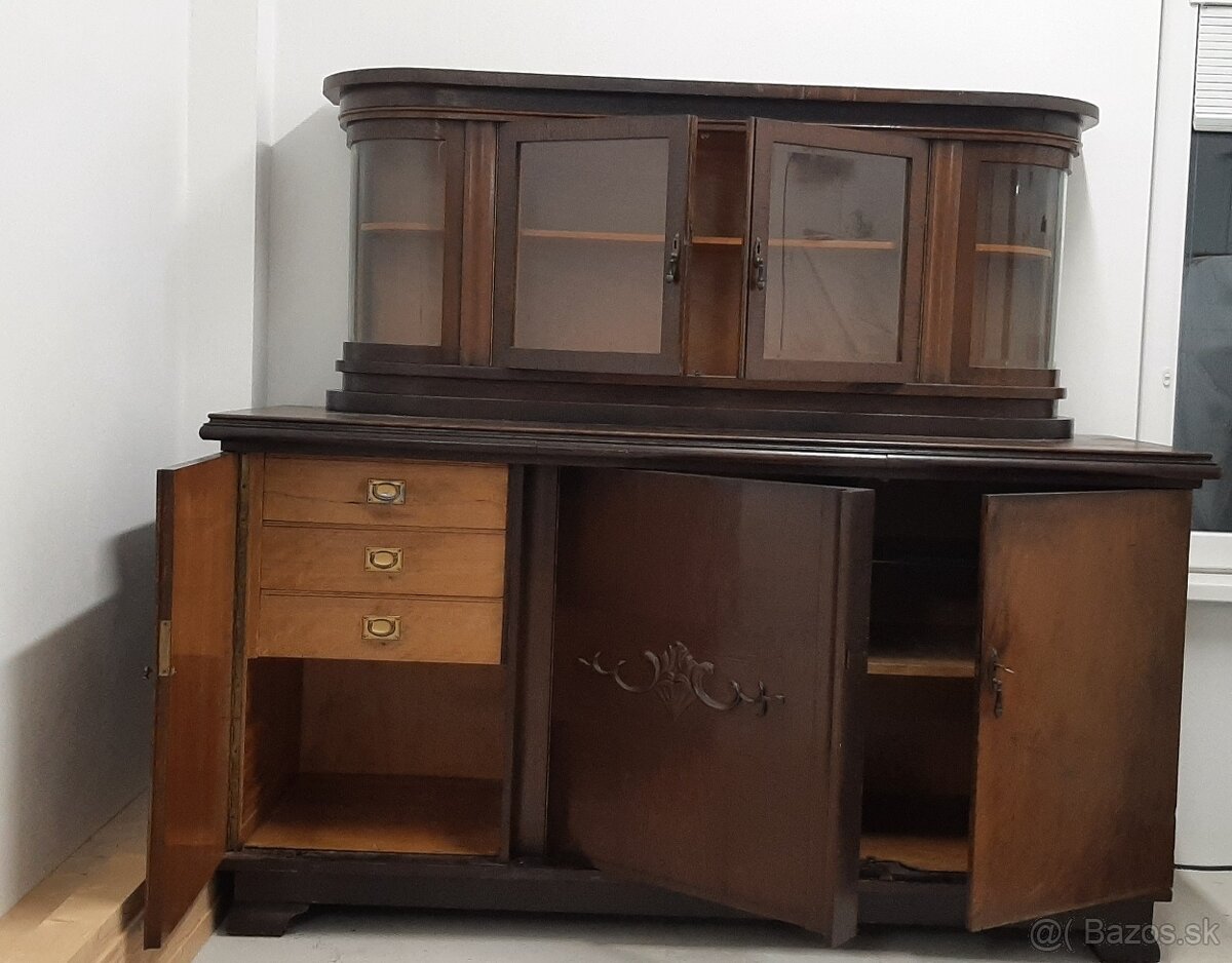 Masívna starožitná komoda - 4