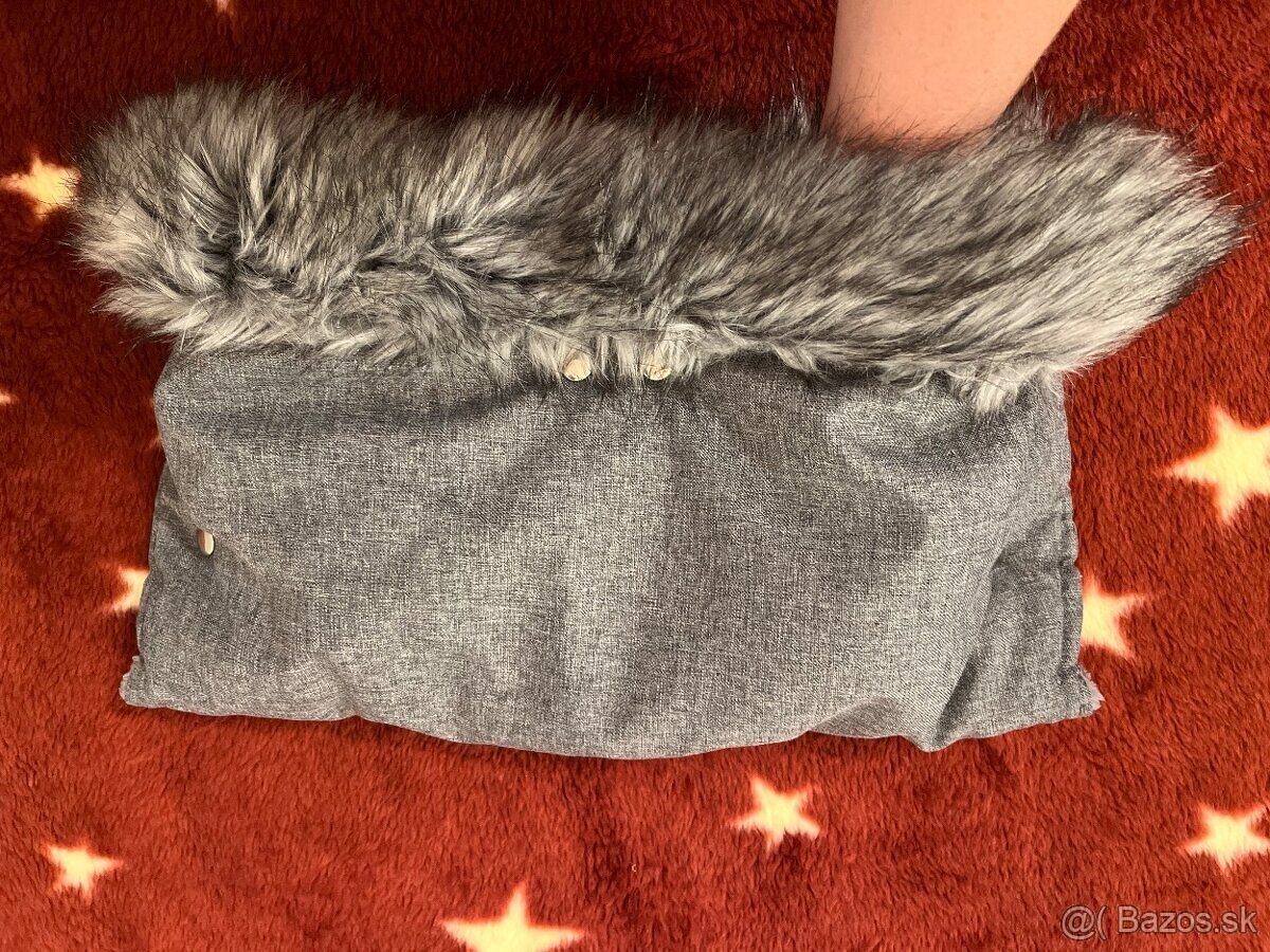 Rukávnik na kočík, sivý - 4