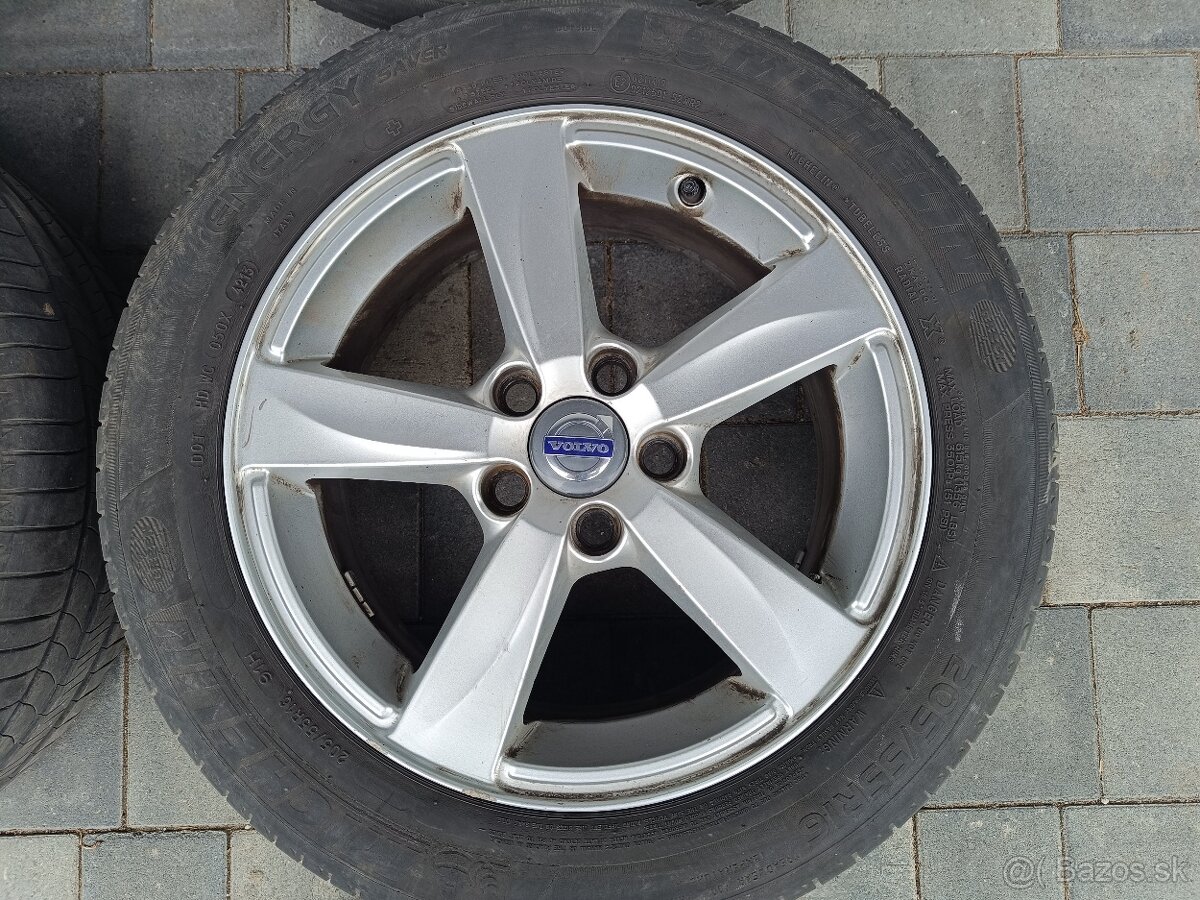Alu disky 16" 5x108 Volvo S60, V60 205/55R16 - 4