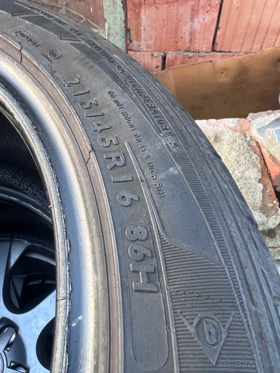 2ks Letné pneumatiky Dunlop 215/45 r16 - 4