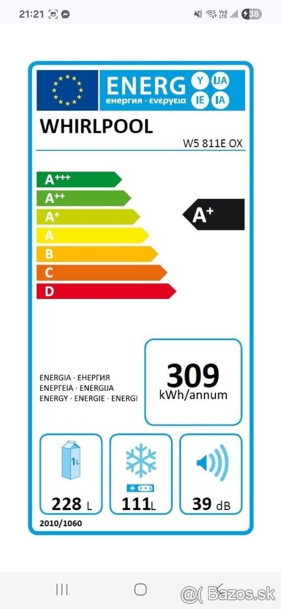 Predam chladnicku Whirlpool W5 811E OX - 4
