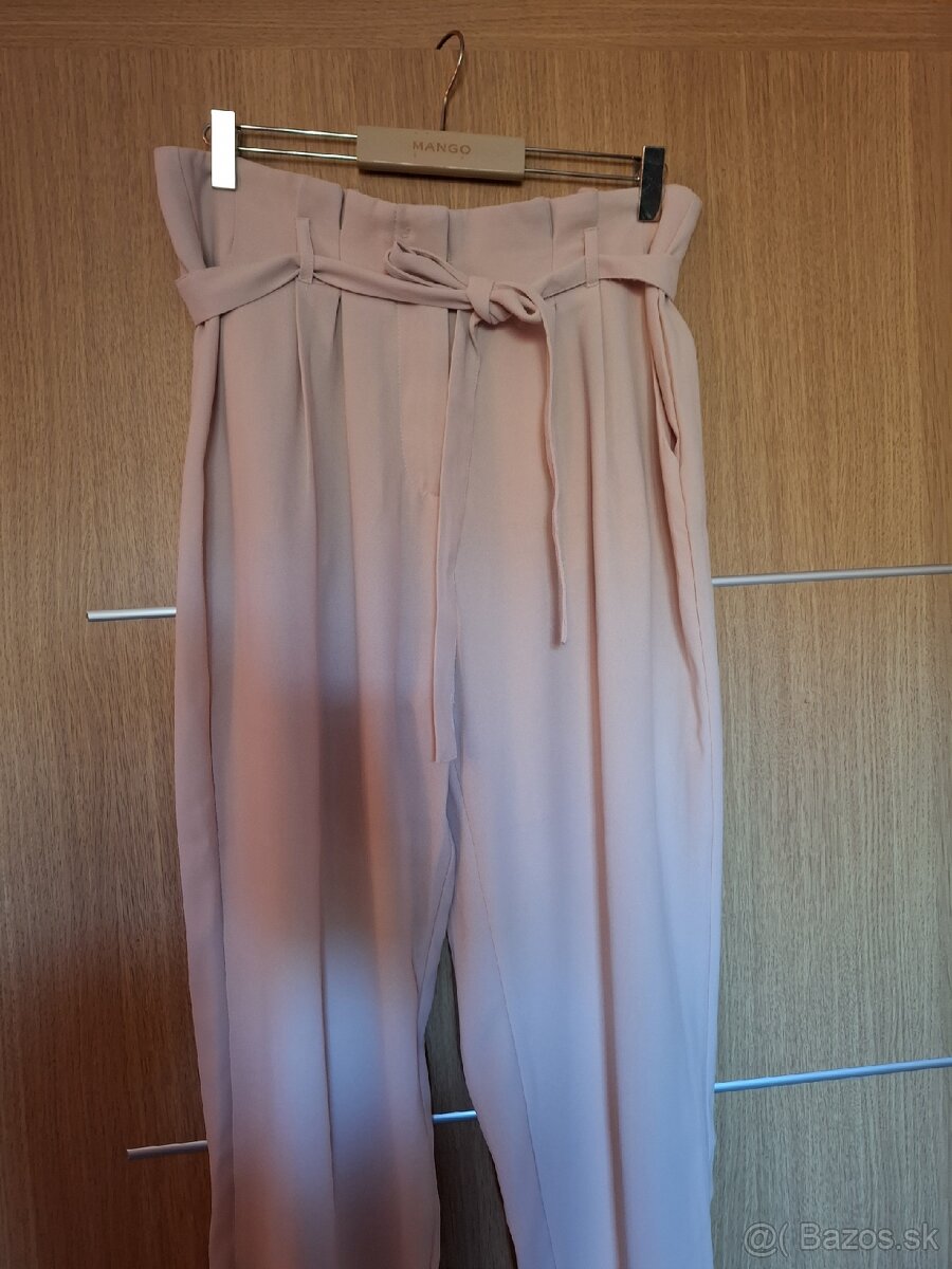 Dámske béžové elegantné nohavice - 4