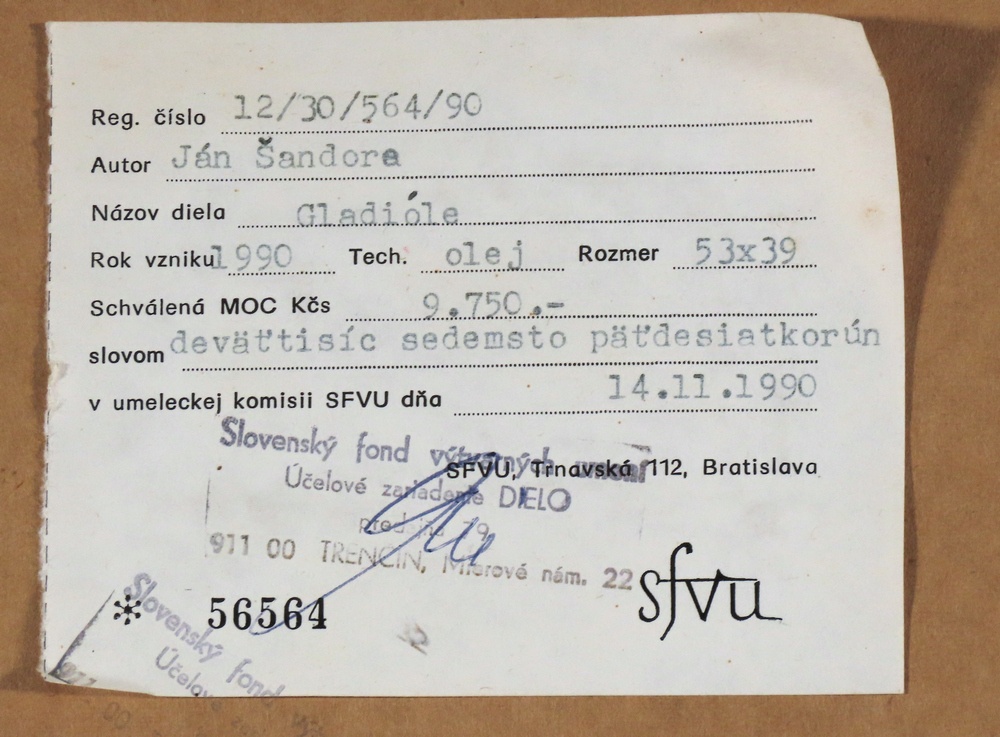 Ján Šandora - Gladióle - 4