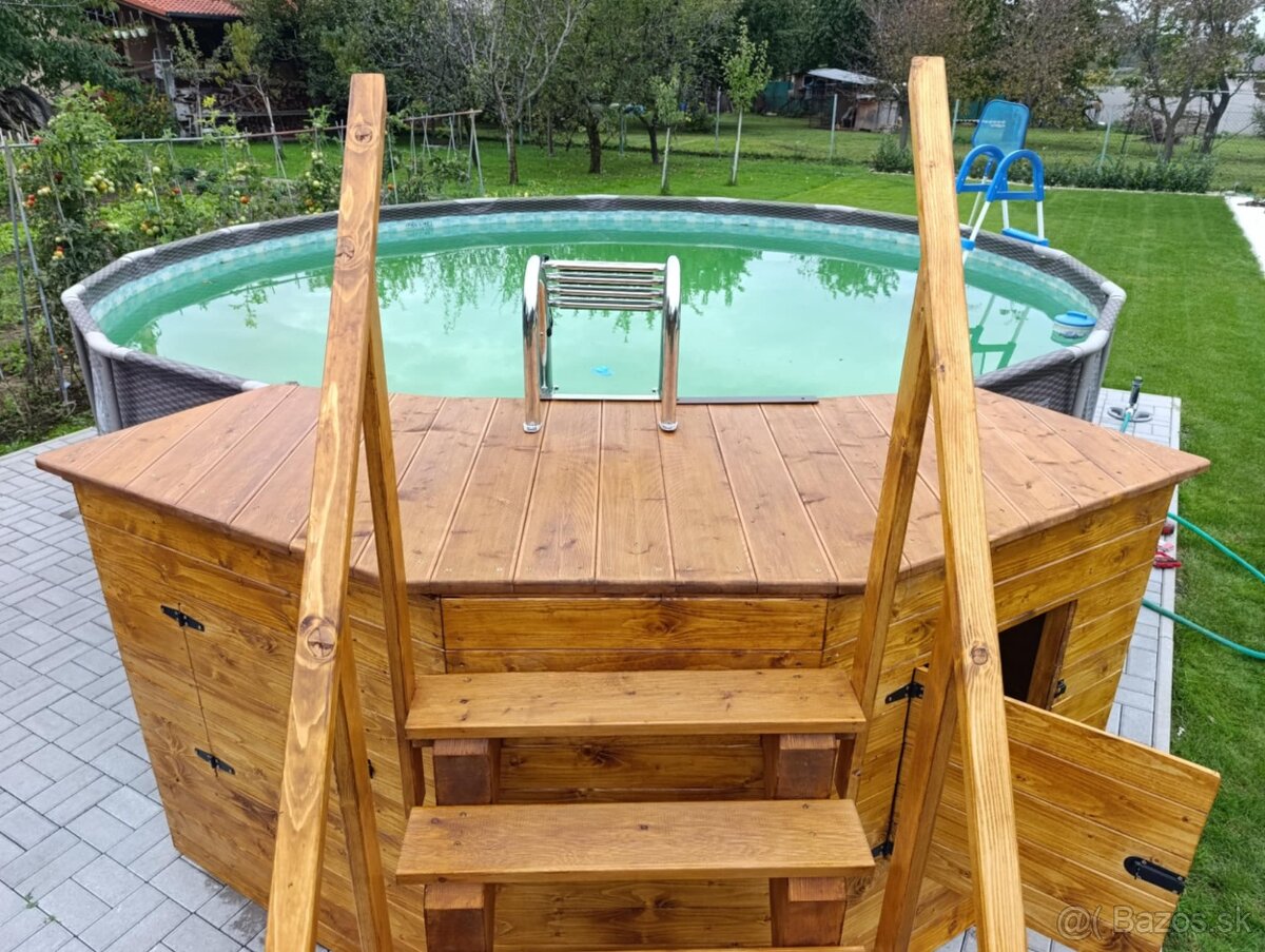 Kryt filtračnej jednoty, mólo a schody do bazéna - 4