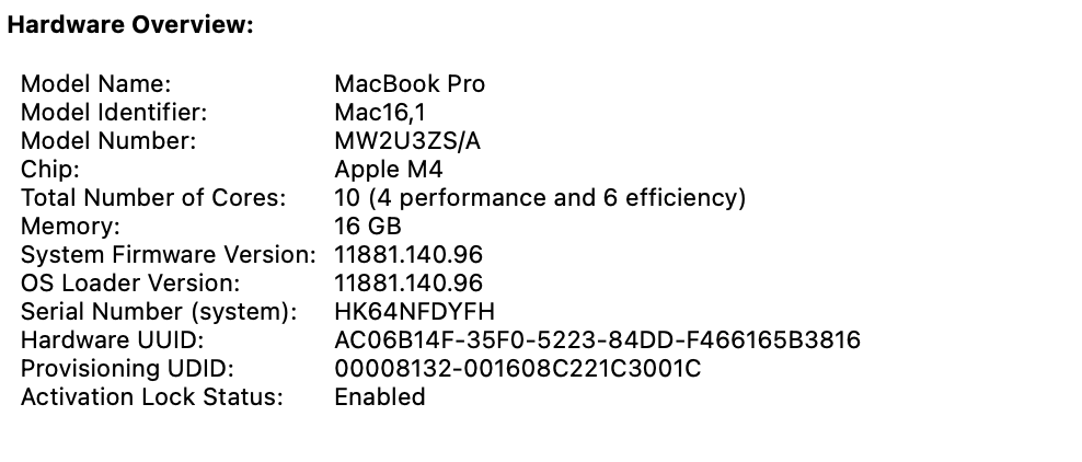 MACBOOK PRO M4 14" - 4