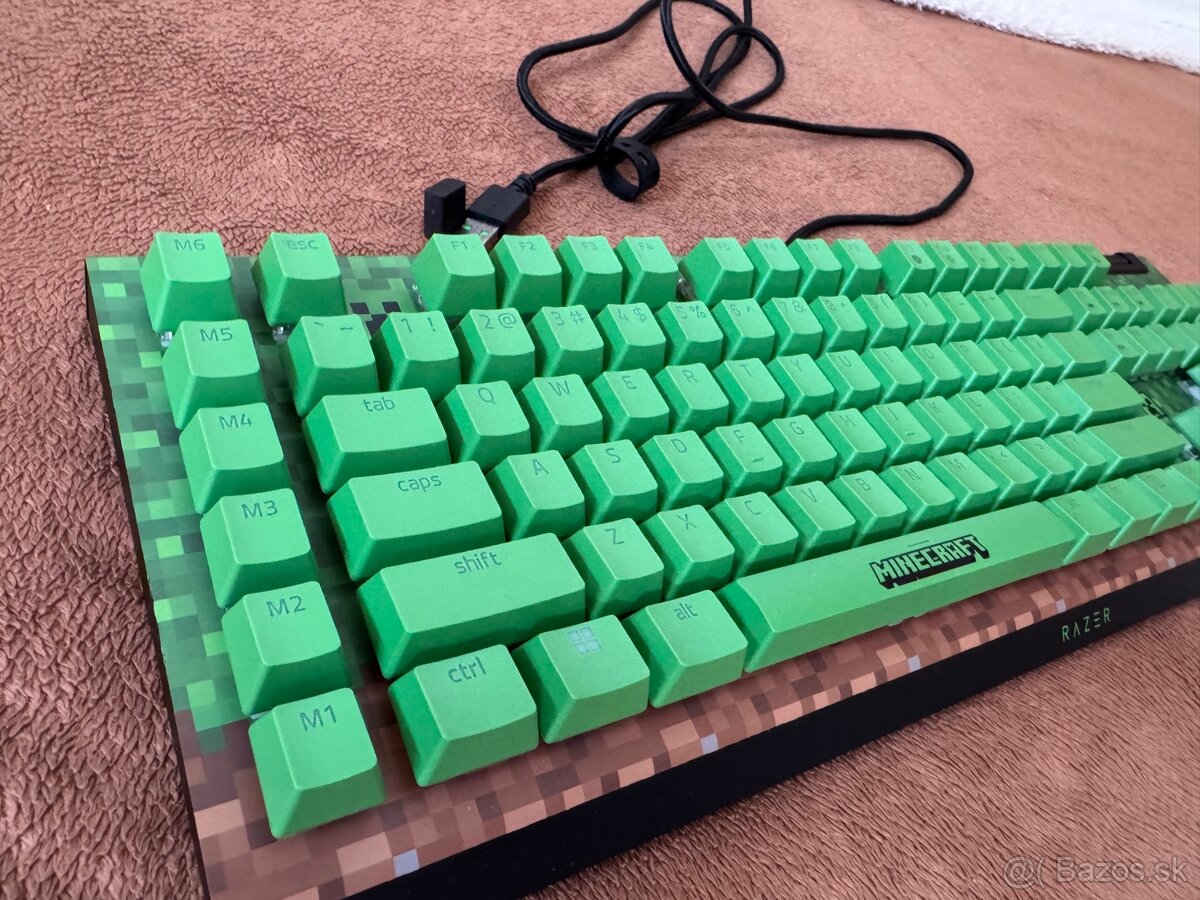 Minecraft klávesnica Razer BlackWidow V4 X Green Switch - 4