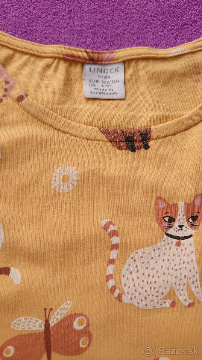 Nádherné bavlnené šaty značky Lindex s mačičkami - 4