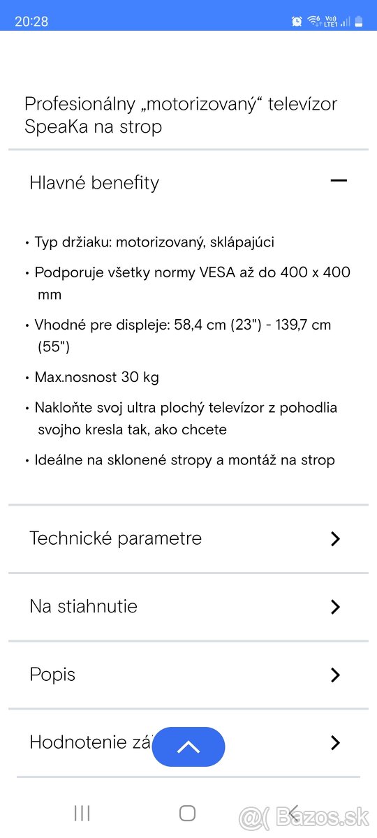 Sklopný držiak na stenu - 4