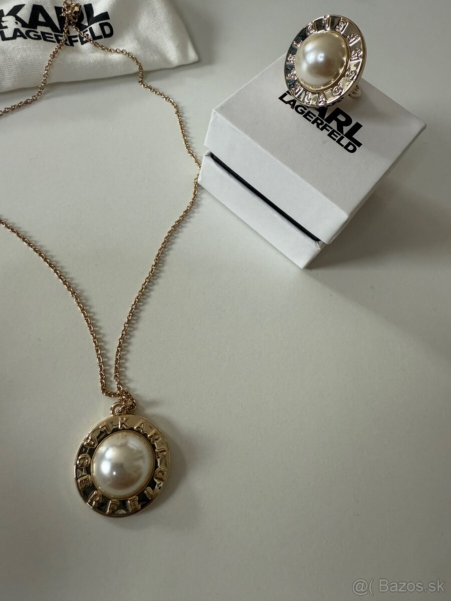 Karl lagerfeld retiazka + prsteň - 4