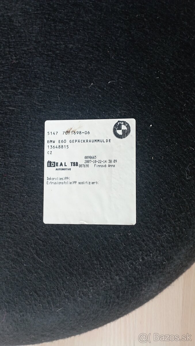 Kryt rezervy, plato Bmw originál - 4