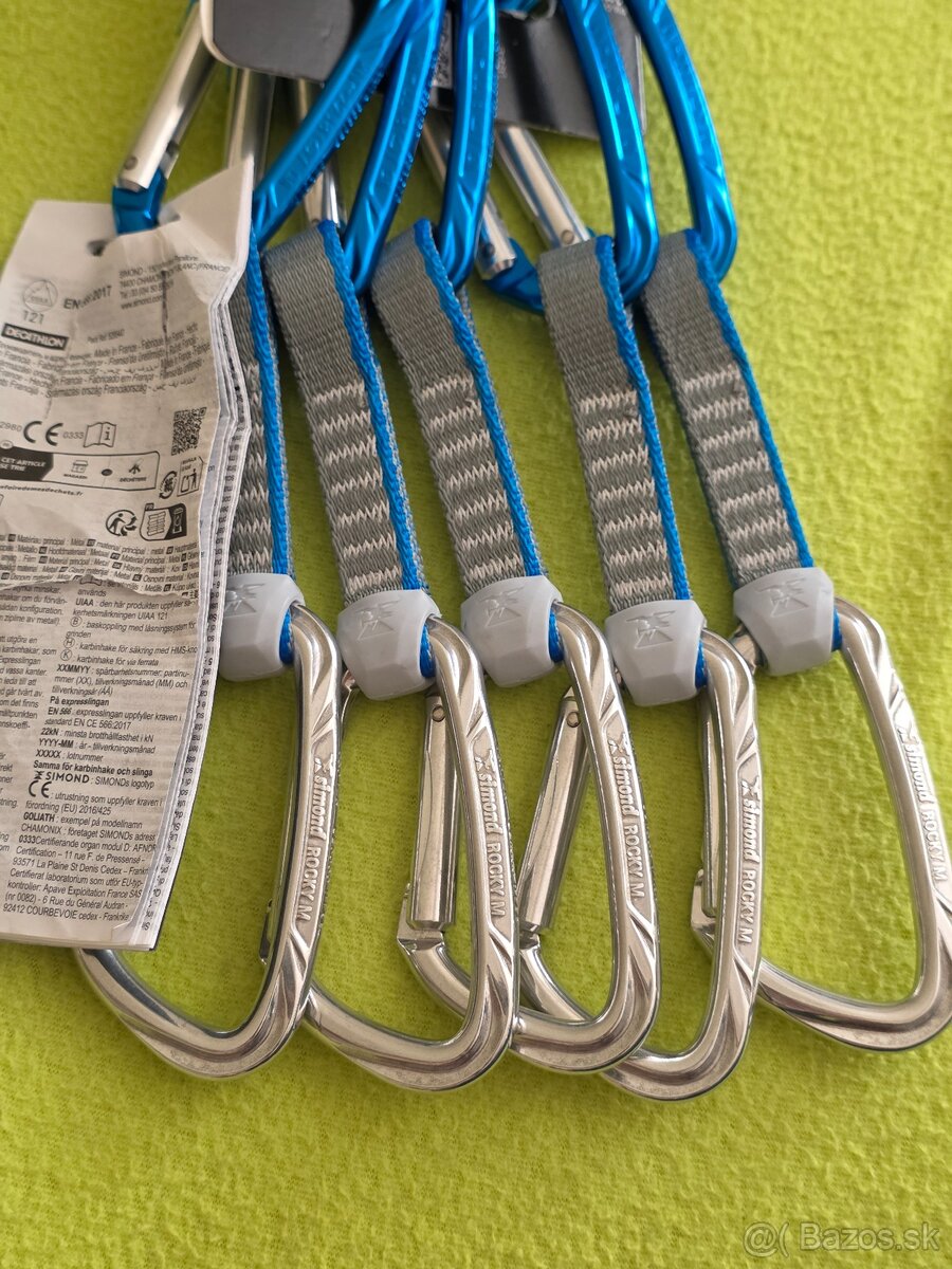 Horolezecké expresky, karabiny, skoby - 4
