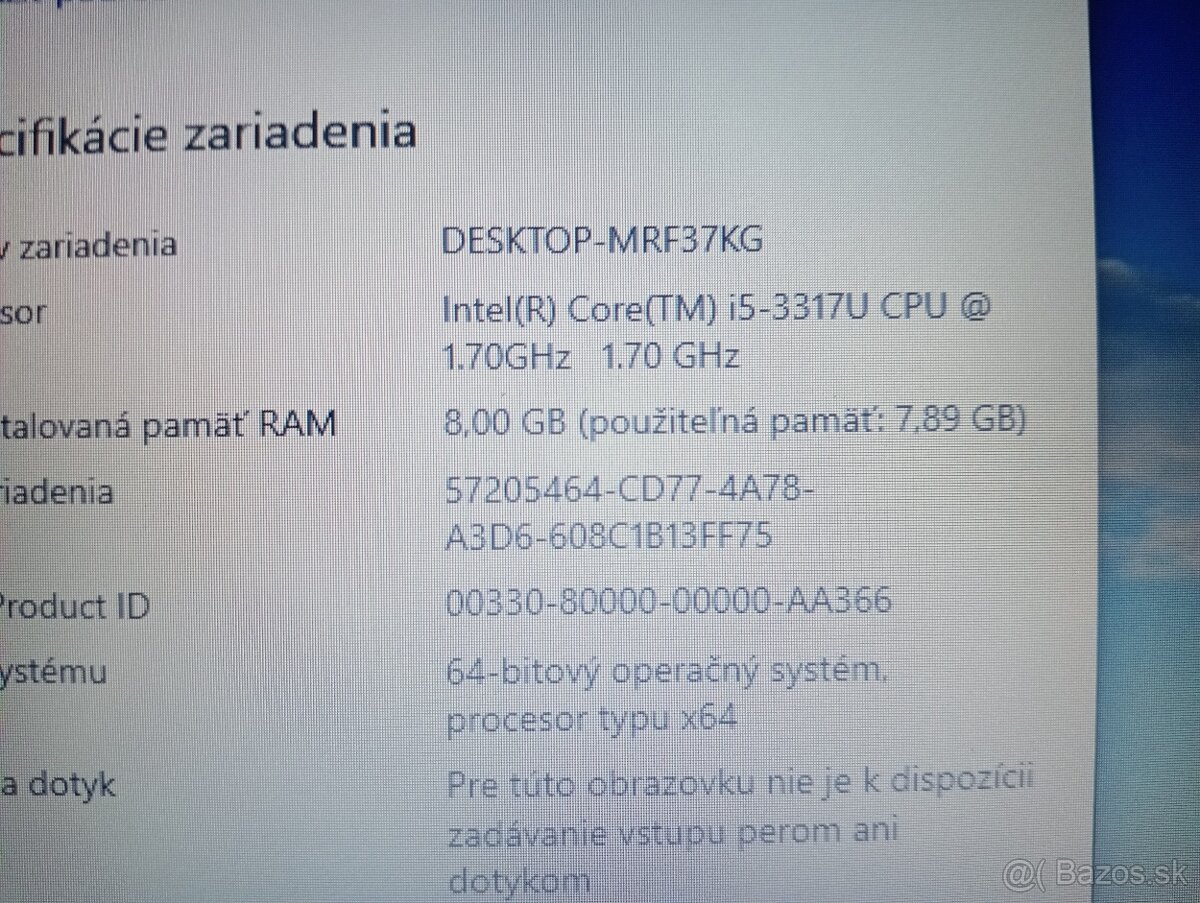 Dell inspiron 17R , Intel core i5 , 8gb ram , 256gb ssd - 4