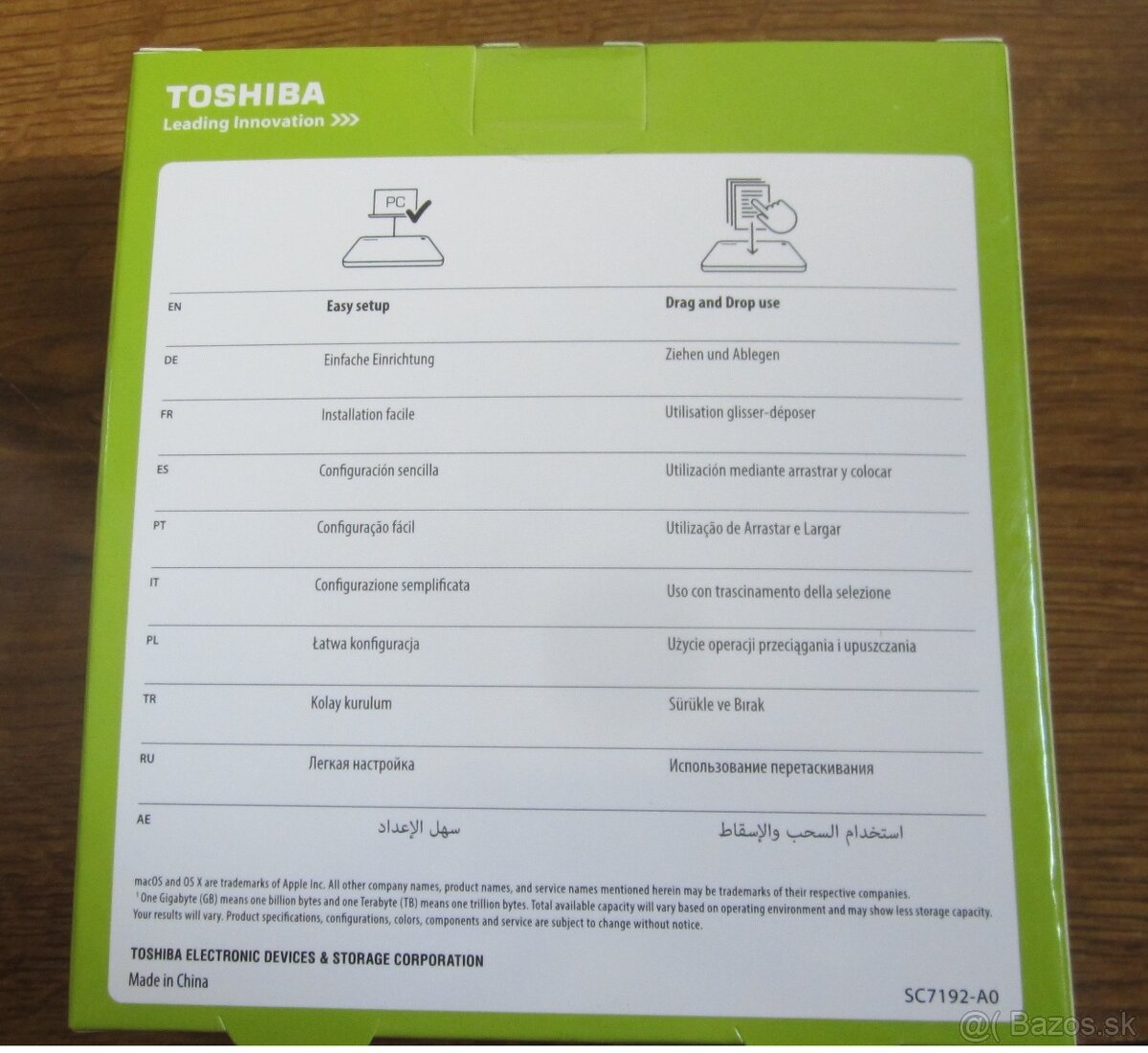 externy HDD 1TB TOSHIBA CANVIO - 4