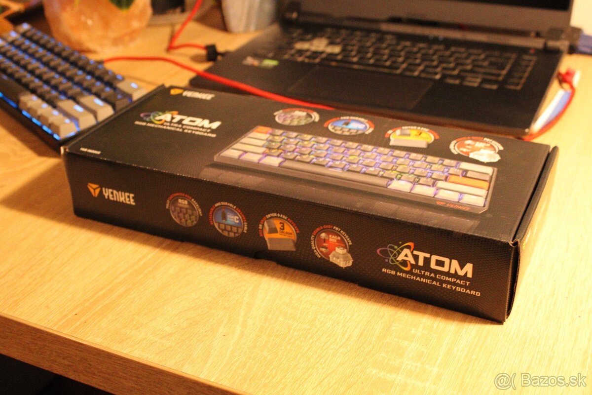 Predám mechanickú klávesnicu Yenkee ATOM - 4