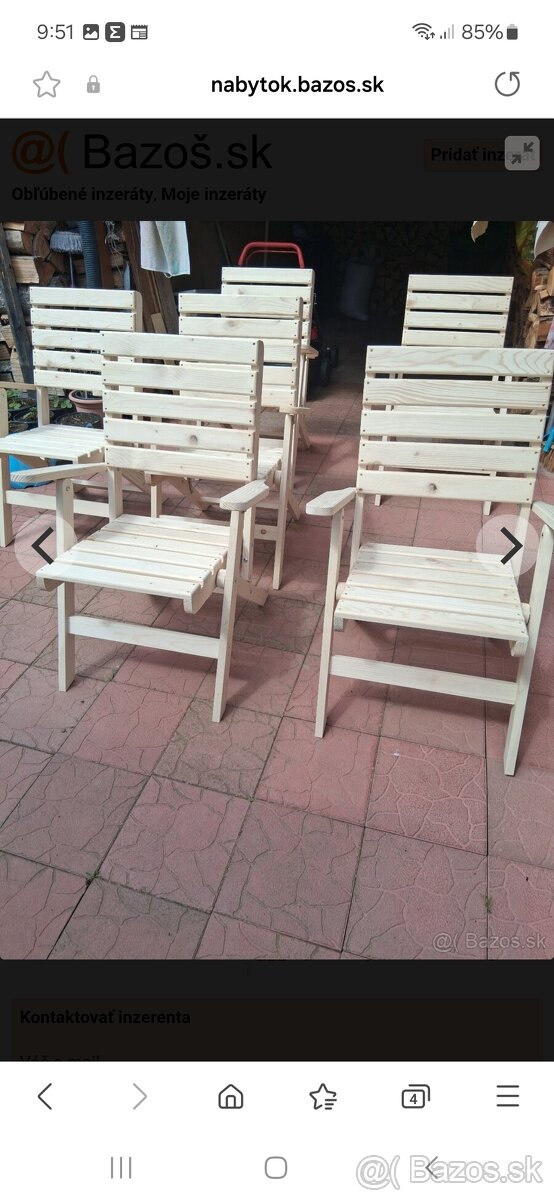 Skladacie zahradne stolicky - 4
