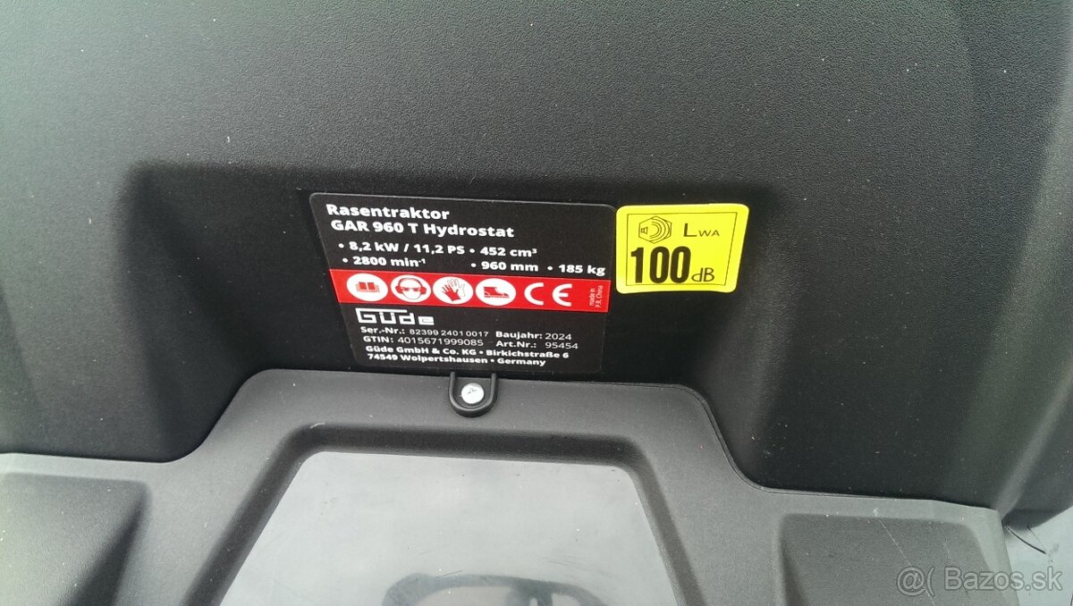 Traktorova kosacka -Gude Gar 960T - 4