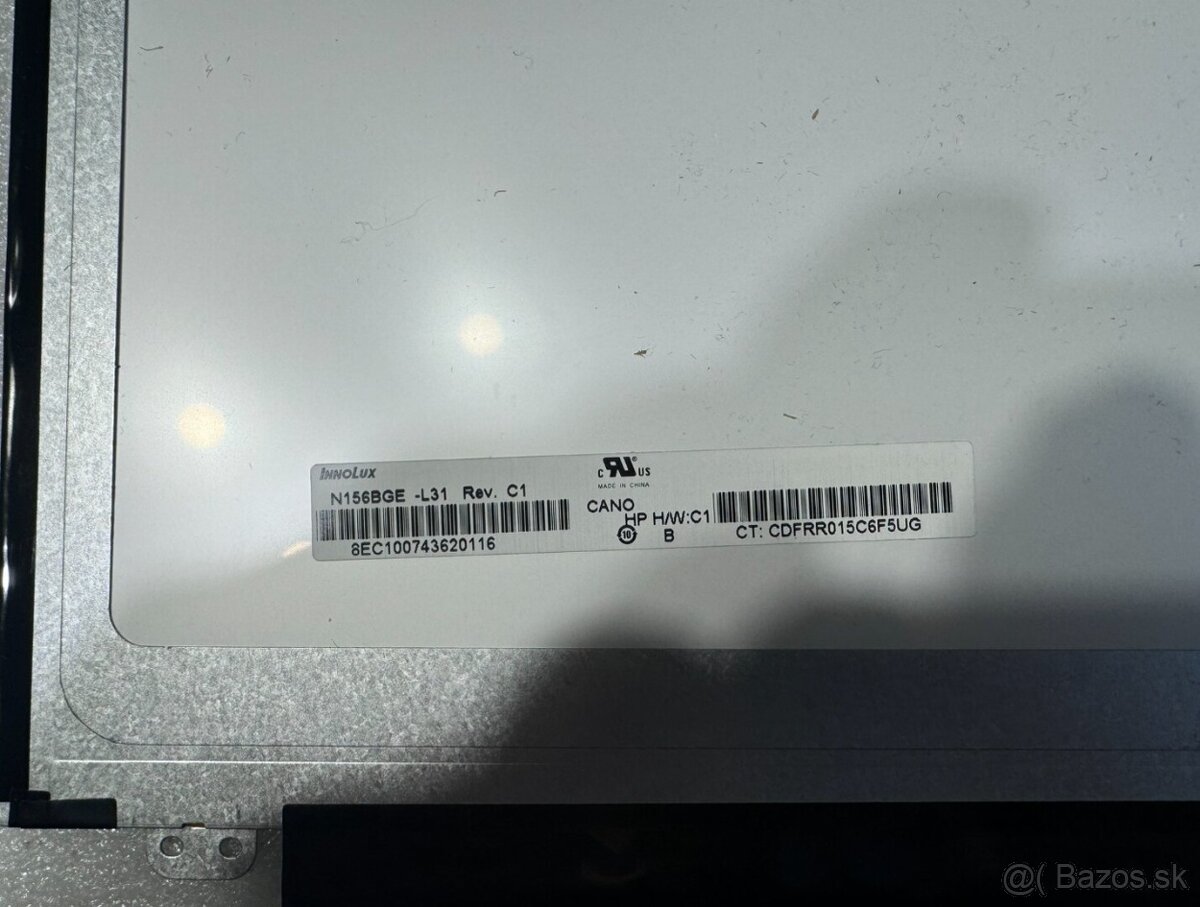 Predám obrazovku do notebooku 15,6" LED SLIM display 40pinA - 4