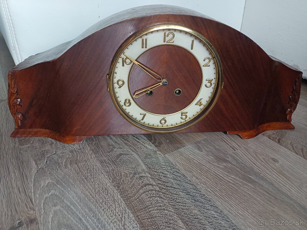 Krbové stolní hodiny starožitný Německo - 4