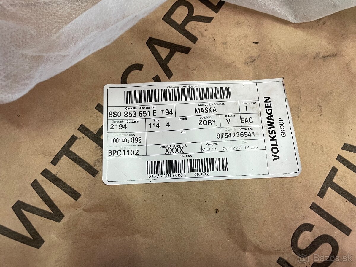 Maska RS Audi TT MK3 8S - 4