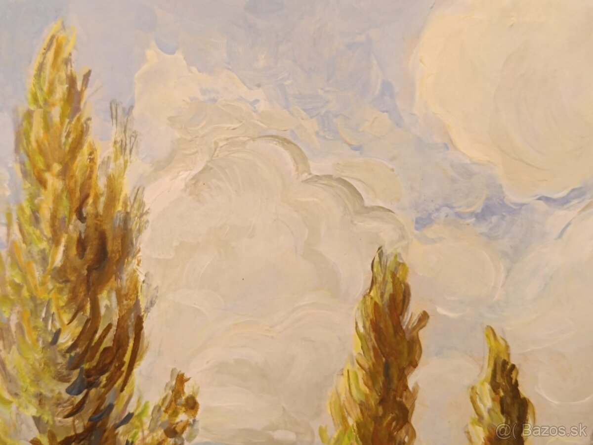 Obraz - rieka Váh, olejomalba 64x85 - 4