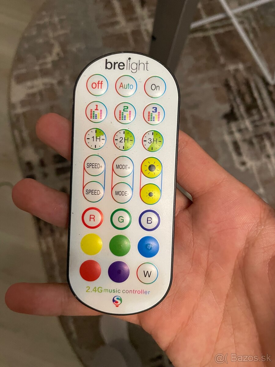 RGB LED rohová lampa s diaľkovým ovládaním – brelight - 4