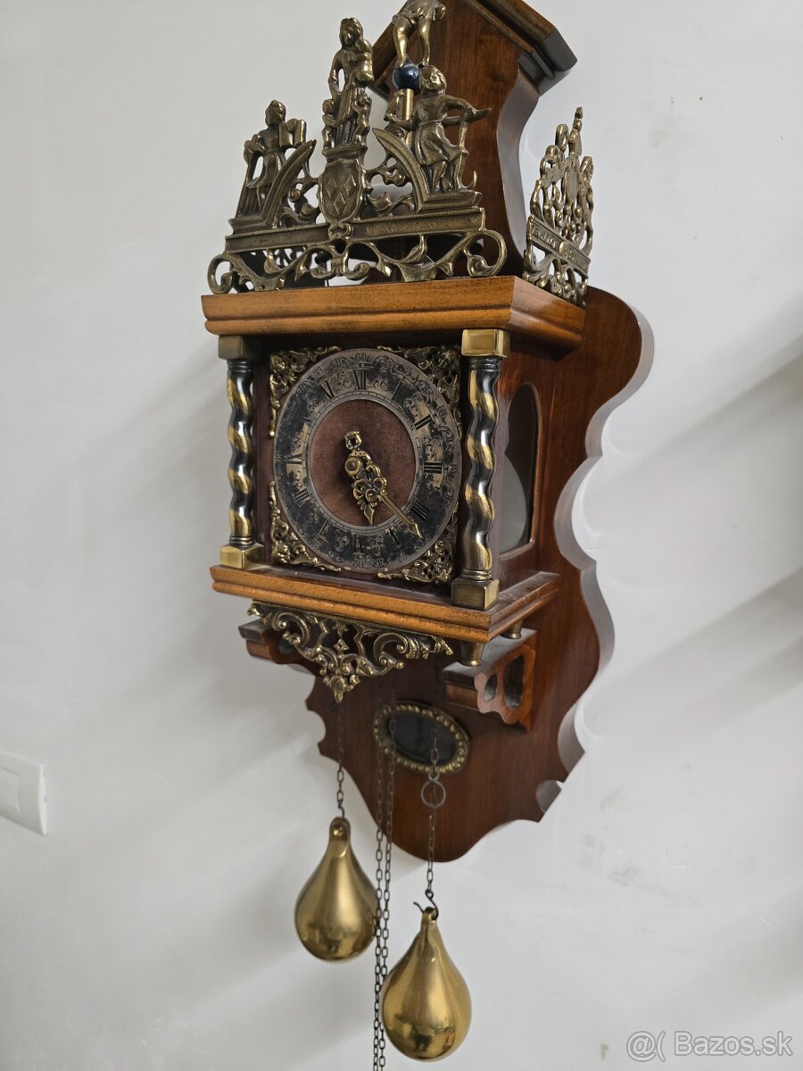 Nástenné drevene hodiny wuba... - 4