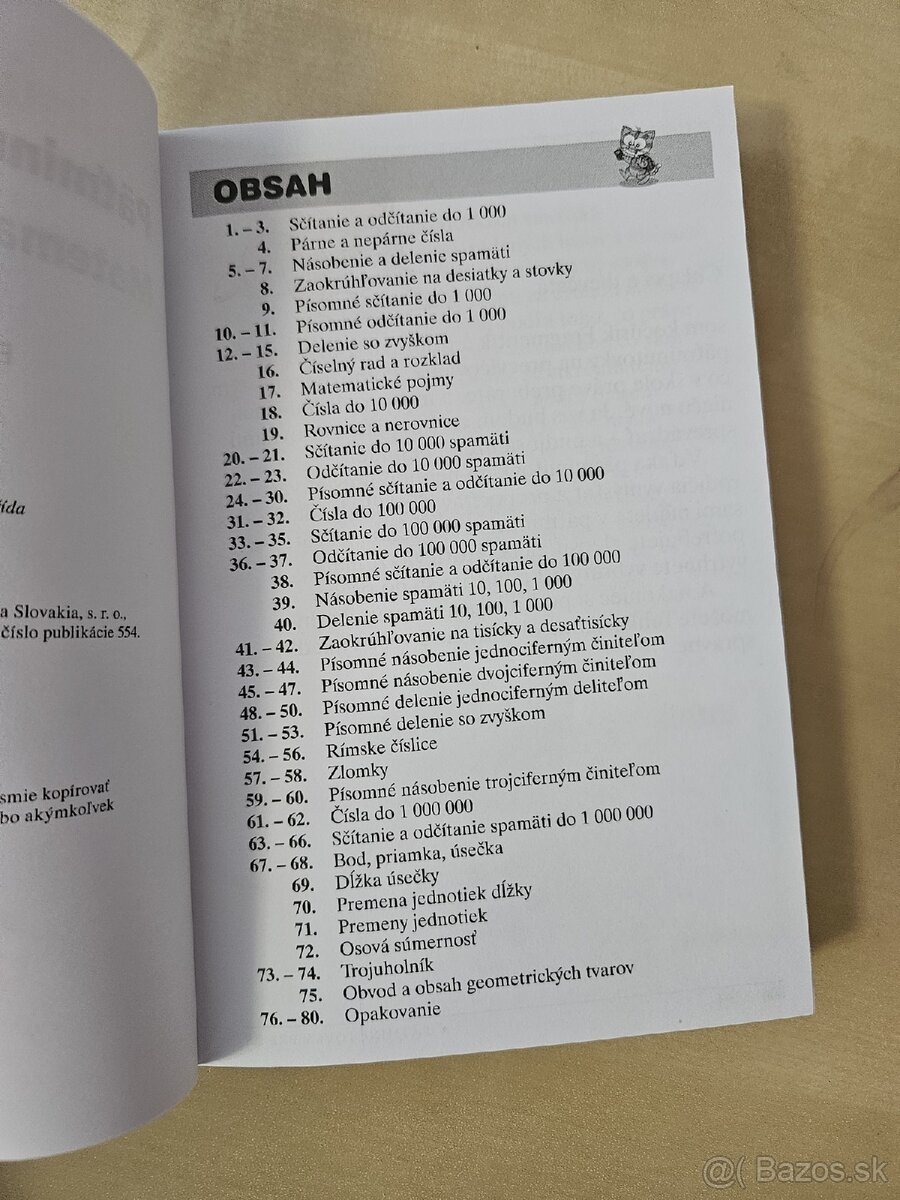 Nový nepoužívaný zošit na Matematiku pre 4 ročník - 4